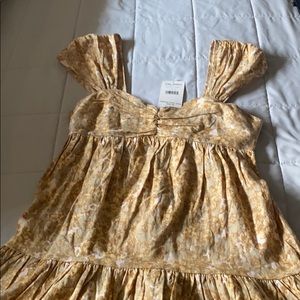 Free People NWT Neutral Combo Dress